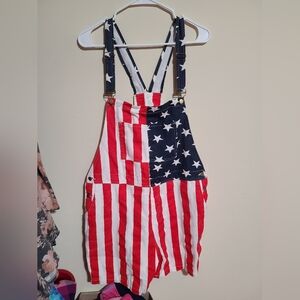 American Flag Overalls